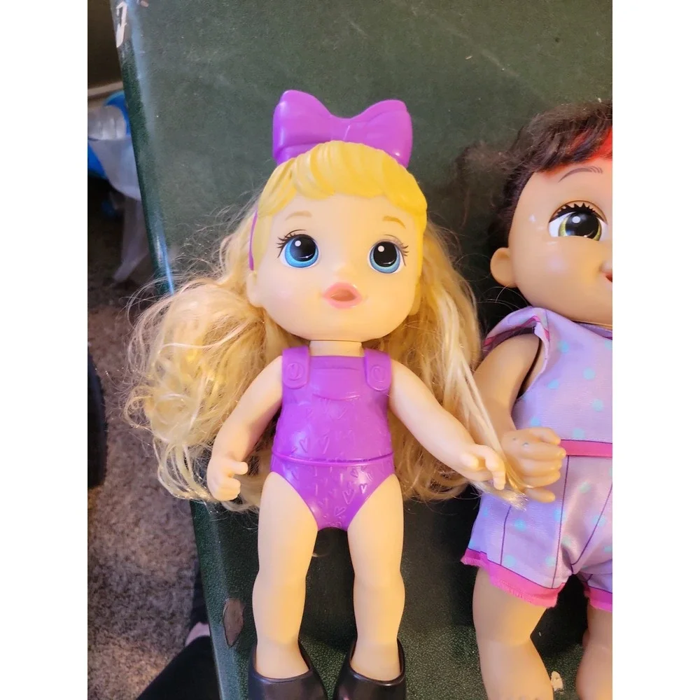 Baby Alive LULU ACHOO Baby Doll  SNEEZES COUGHS + Extra Doll Lot